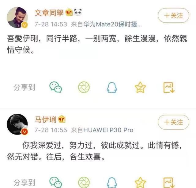 文章马伊琍离婚你还相信爱情吗(马伊琍与文章离婚后说的经典语录)图1